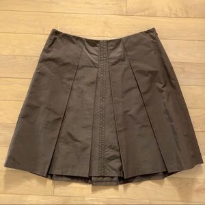 The Limited pleated skirt in warm brown
